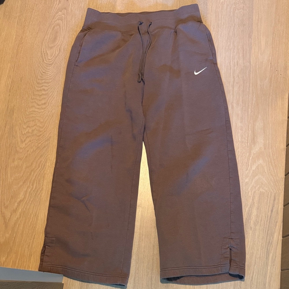 Nike Taupe/Brown Wide Leg sweats